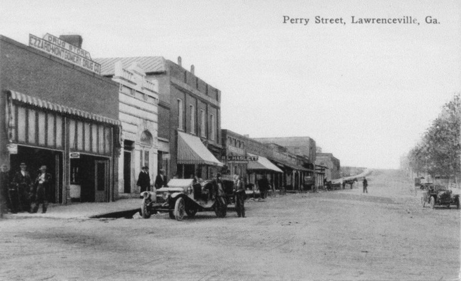 Historic photograph of Perry Street, Lawrenceville, Georgia